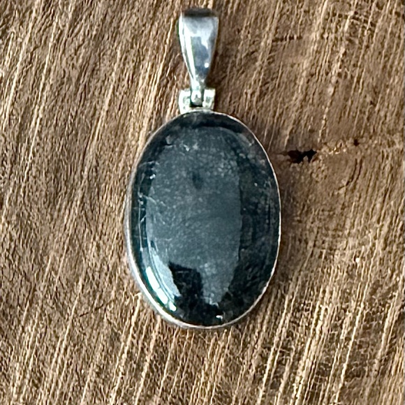 Rutilated Quartz Sterling Silver Pendant - Picture 1 of 9